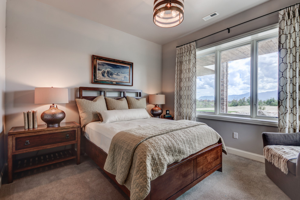 Transitional home design photo in Denver
