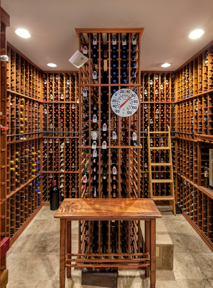 Design ideas for a traditional wine cellar in Hawaii.
