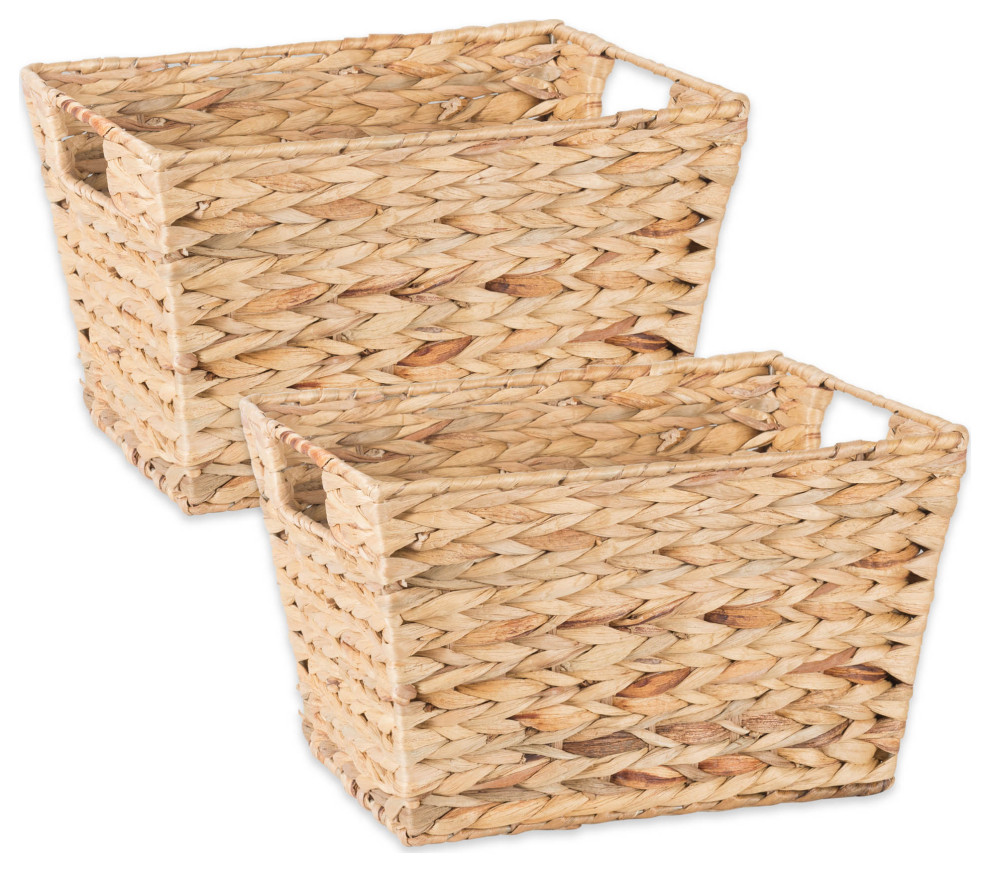 Medium Water Hyacinth Basket, Set Of 2