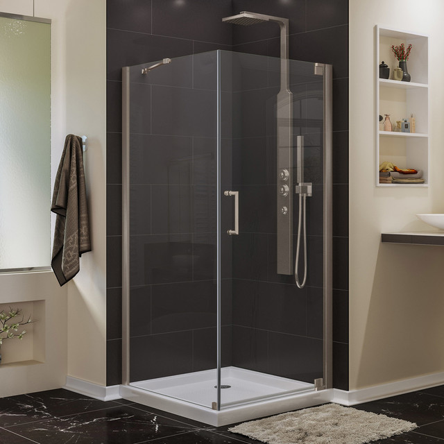Dreamline Elegance 34 X 32 Frameless Pivot Shower Enclosure Dreamline Shen 4134320 04 Elegance Shower Enclosure