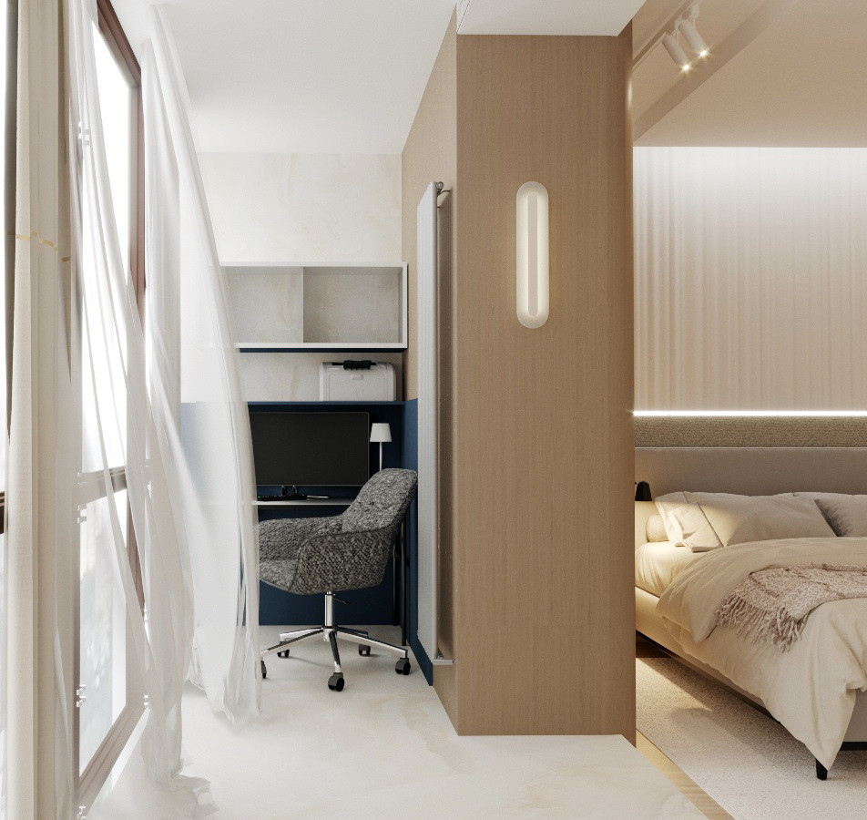 спальня светлая