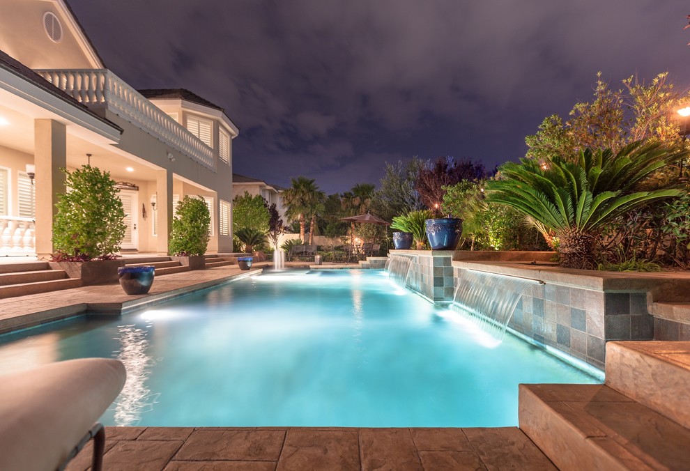 Inspiration for a traditional pool in Las Vegas.