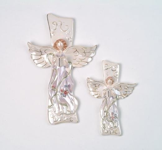 6.5 Inch Small 'Sing on High' Decorative Angel Wall Plaques