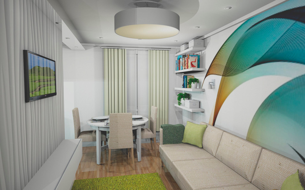 Дизайн-проект кухни-гостиной