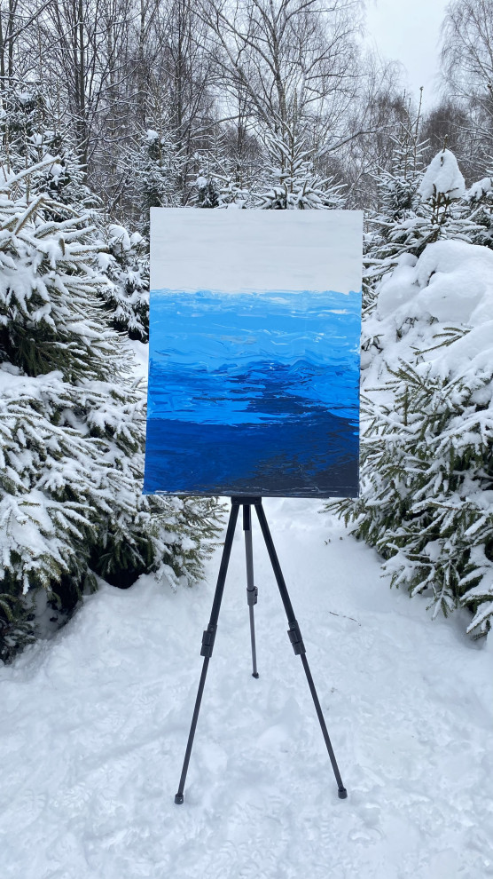 Картина абстракция морская. MARINE