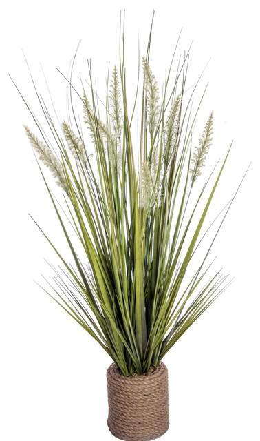 40 Tall Onion Grass Artificial Indoor Outdoor Faux Decor In Rope