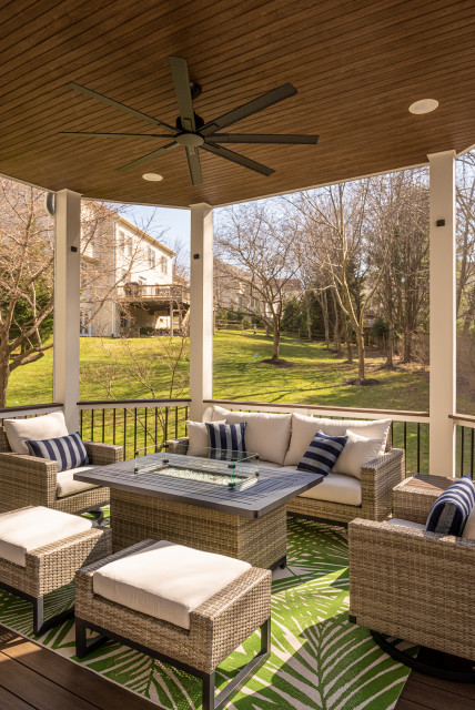 Great Falls Low Maintenance Screened Porch modern-veranda