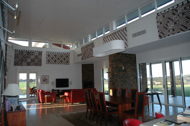 Merrick's House contemporary-vardagsrum