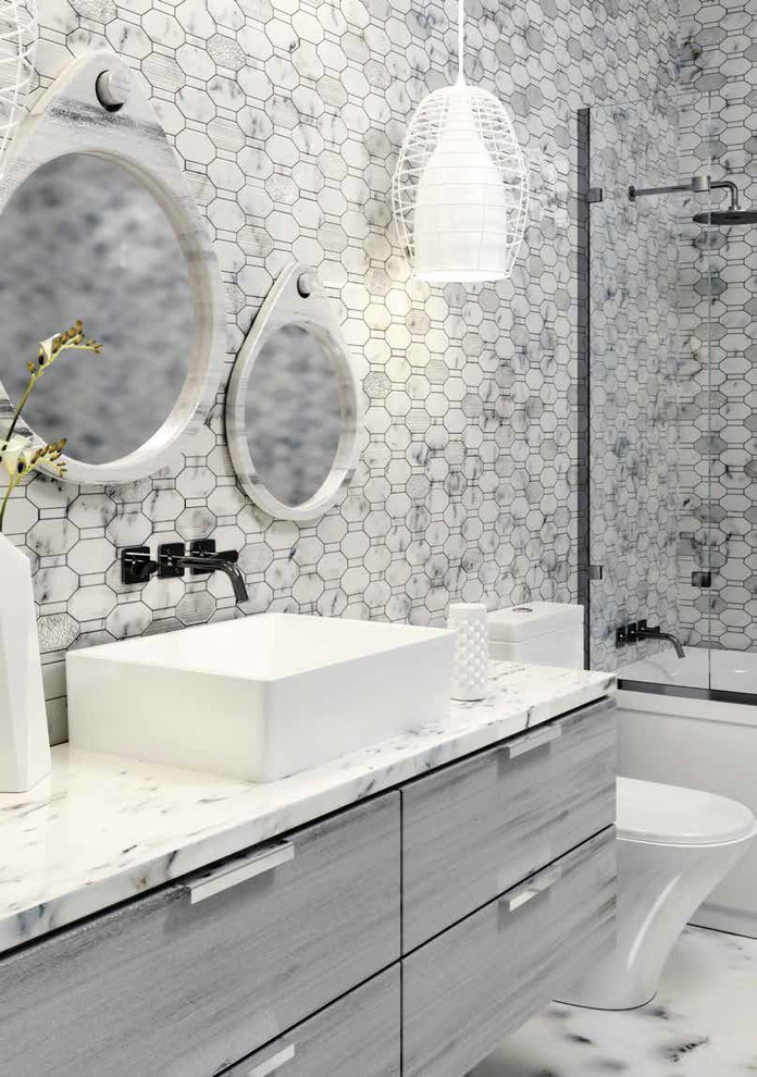 Мозаика из натурального камня в интерьере