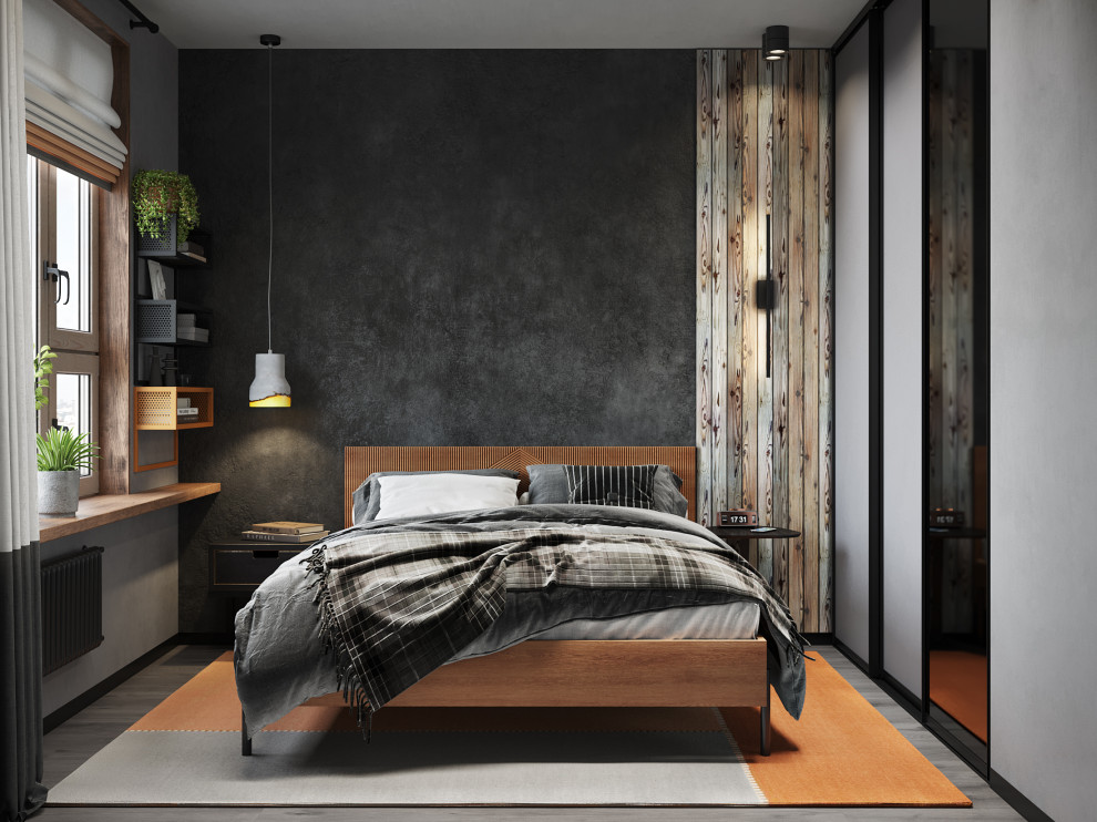 Проект квартиры 34м2 "Original Prankster" для юного начинающего художника