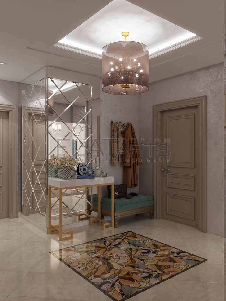 Дизайн 3-ной квартиры 90 кв.м. в стиле эклектика