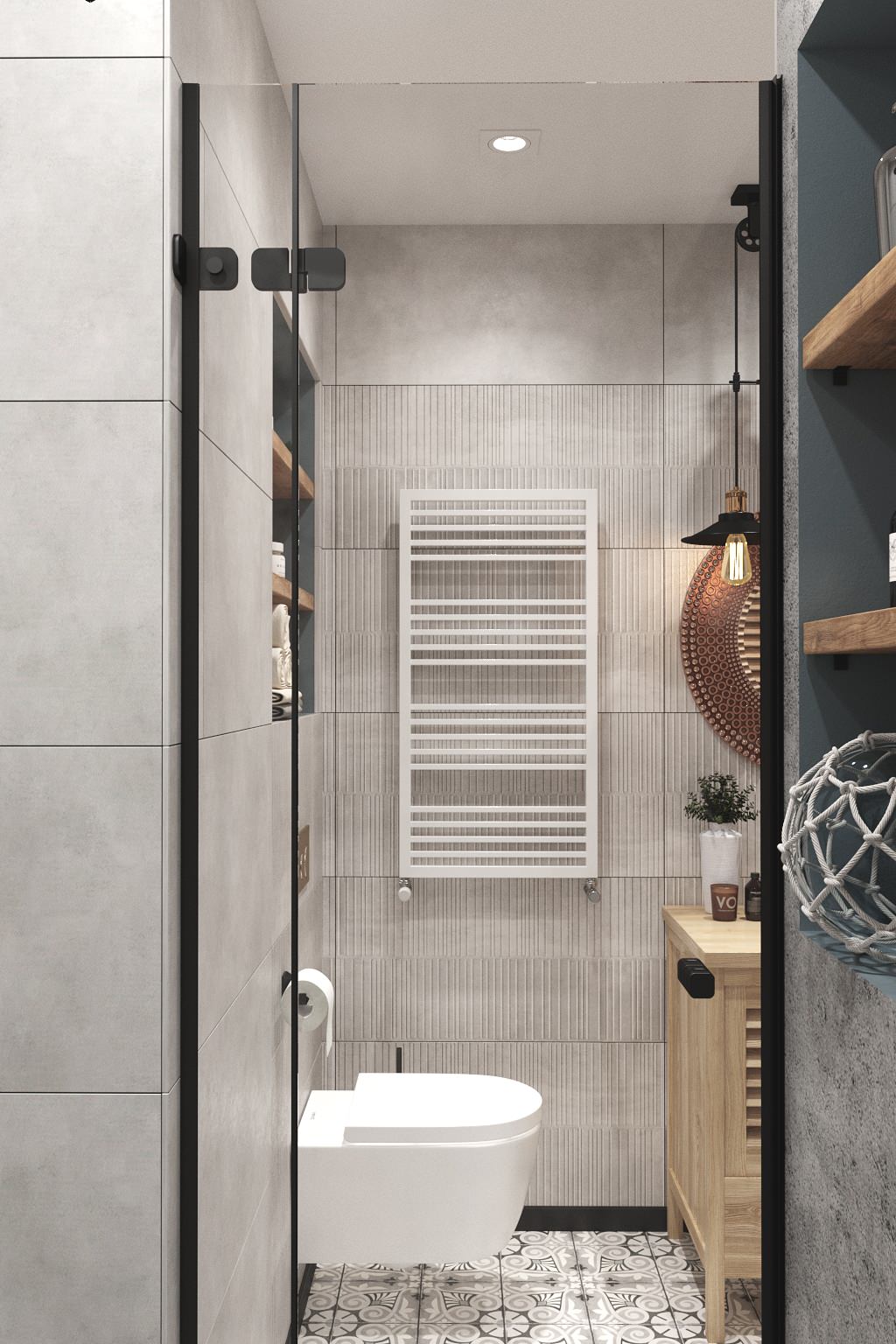 Воображение с этническими мотивами. Проект квартиры 55 м2 в Москве.