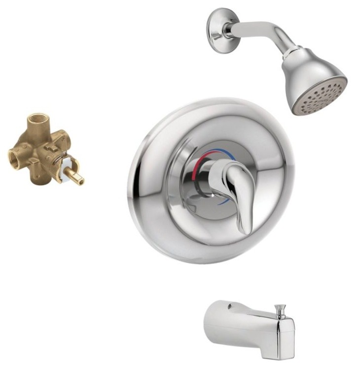 Moen Chateau Showerhead, 9"x8"x7", 9"x8"x7" Transitional Tub And