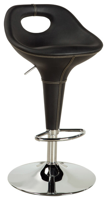 Standard Furniture Cirque Upholstered Barstool in Black