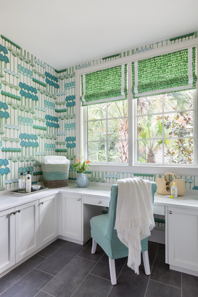 Kiawah Island Coastal Elegance - Beach Style - Laundry Room ...