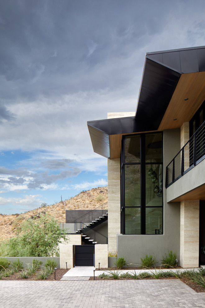 Straight Edge Second Floor Patio Modern Patio Phoenix by