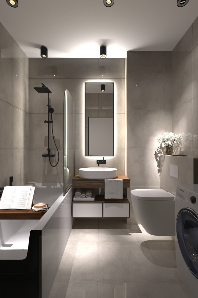 Светлая ванная комната