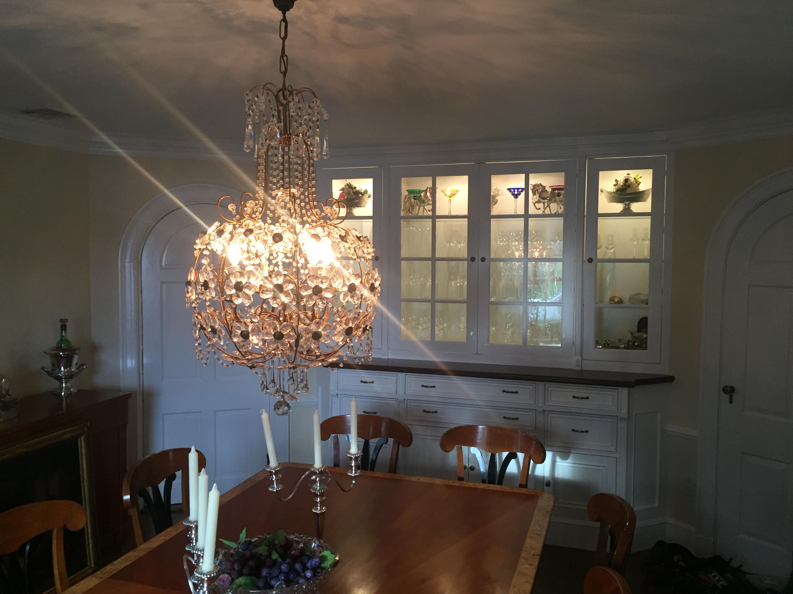 Mrs.Muhr dinning room custom cabinet
