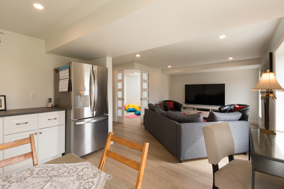 Basement - transitional basement idea