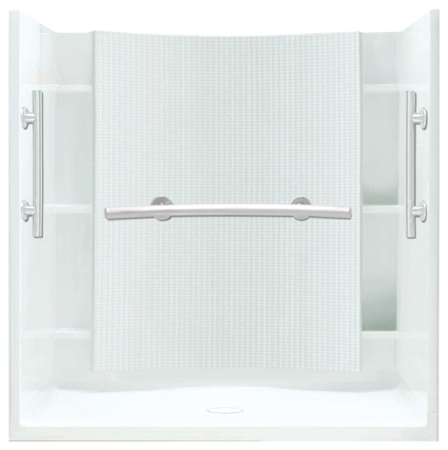 Sterling Accord 36"x60"x75.75" Vikrell Alcove Shower Kit Contemporary