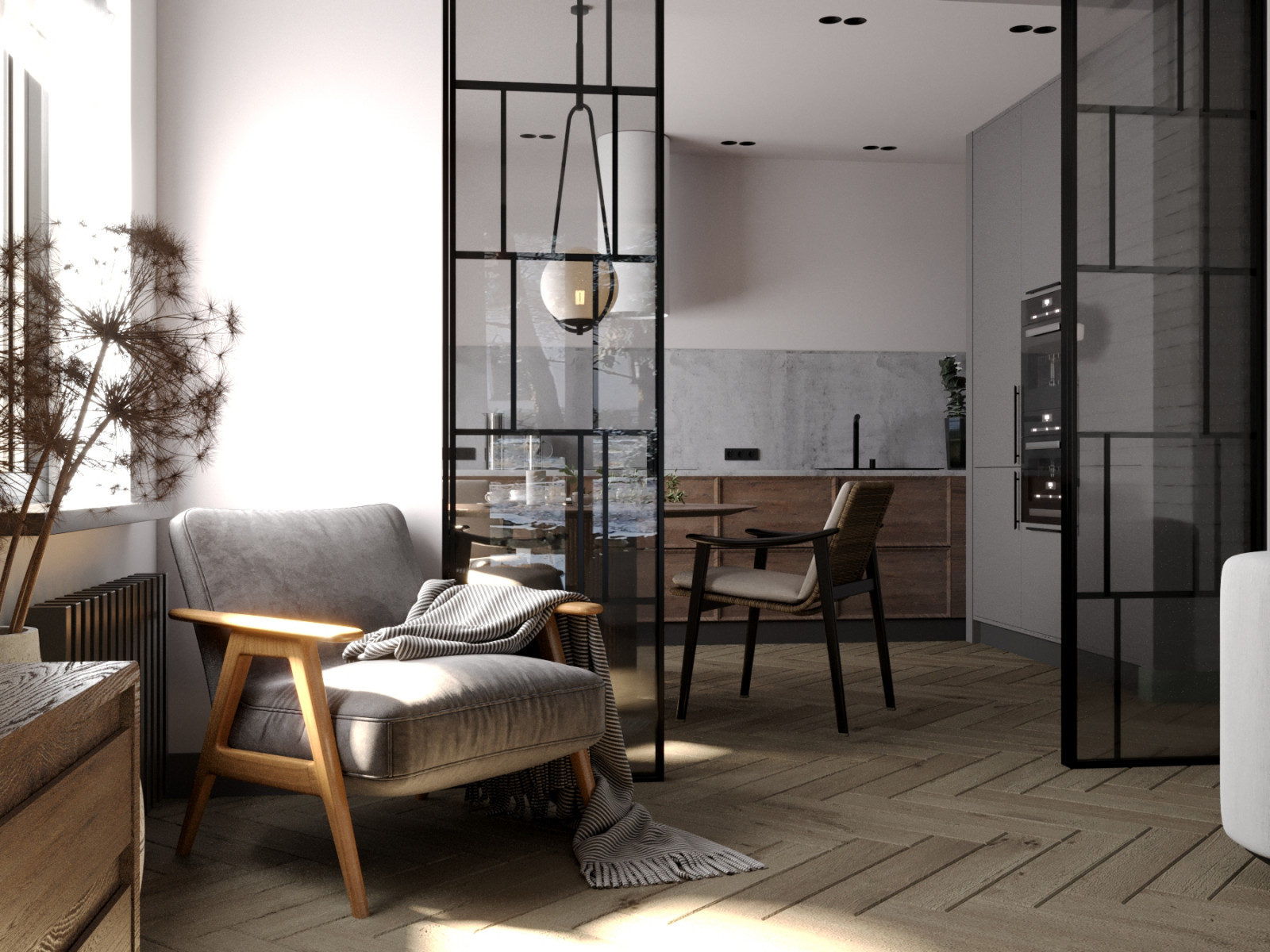 Дизайн загородной квартиры