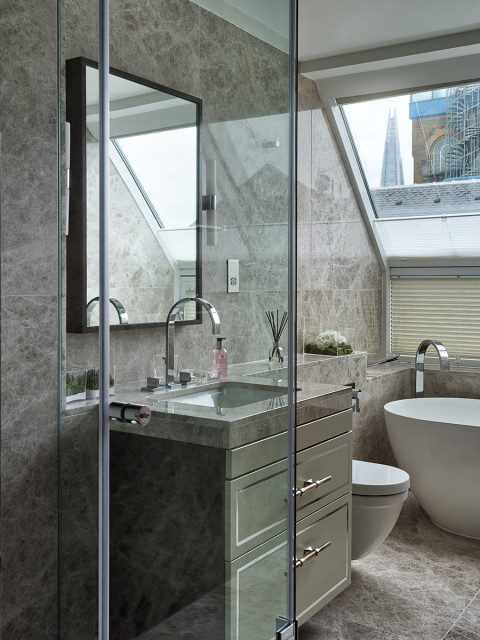 Riverside Penthouse trendy-badevaerelse