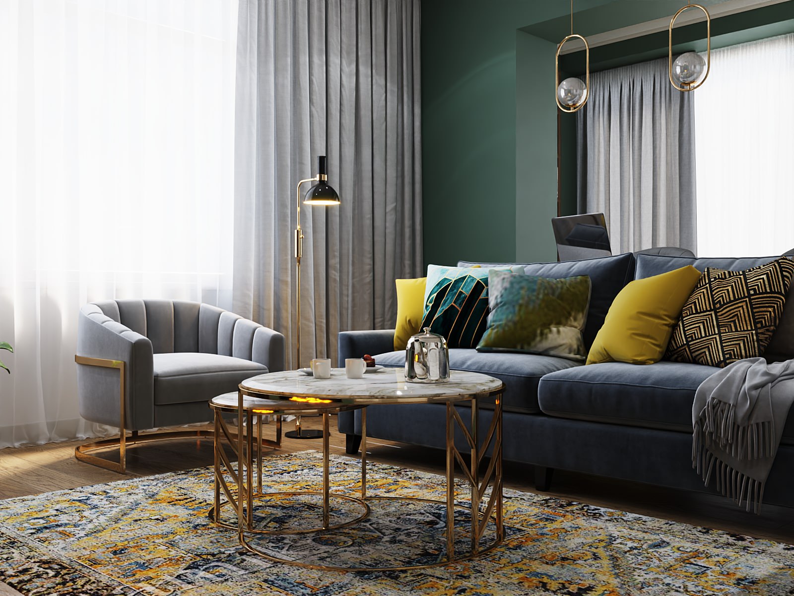 Дизайн квартиры за городом