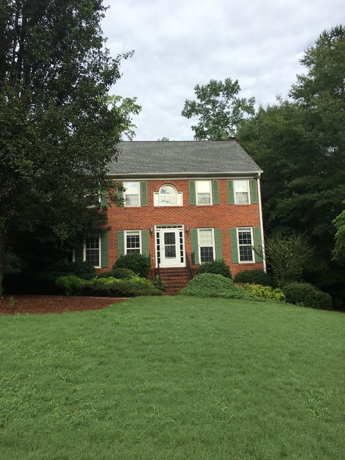 shutter color for red brick home