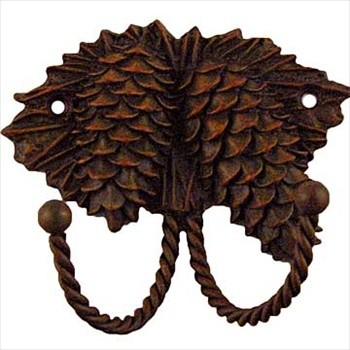 Sierra Lifestyles Decorative Hook - Pinecone - Rust