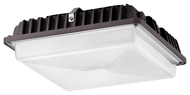 Kichler C-Series 54W 3000K LED 10.25" Outdoor Ceiling Light in Textured Archit
