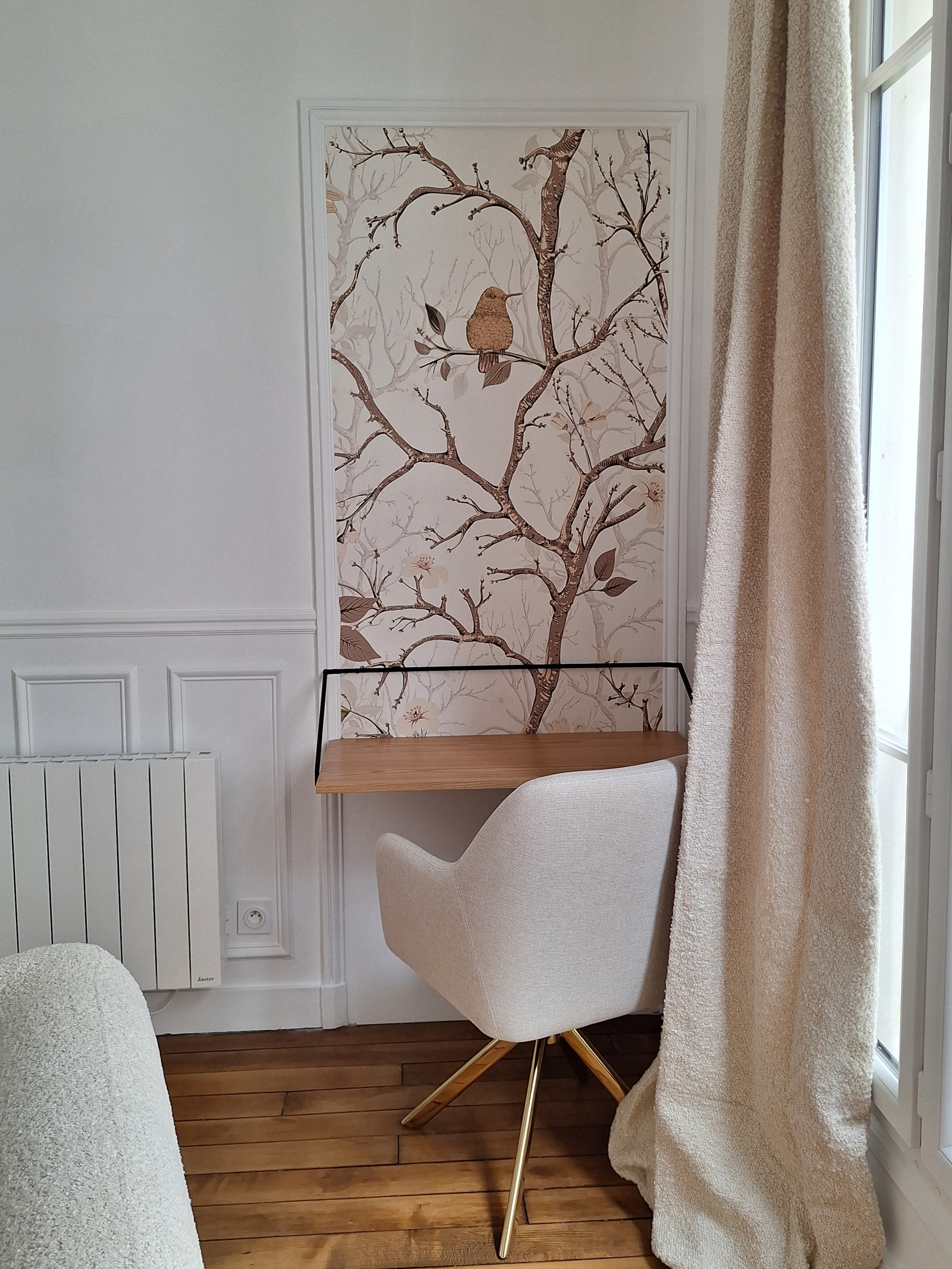 Rénovation partielle, décoration et ameublement d'un appartement ancien