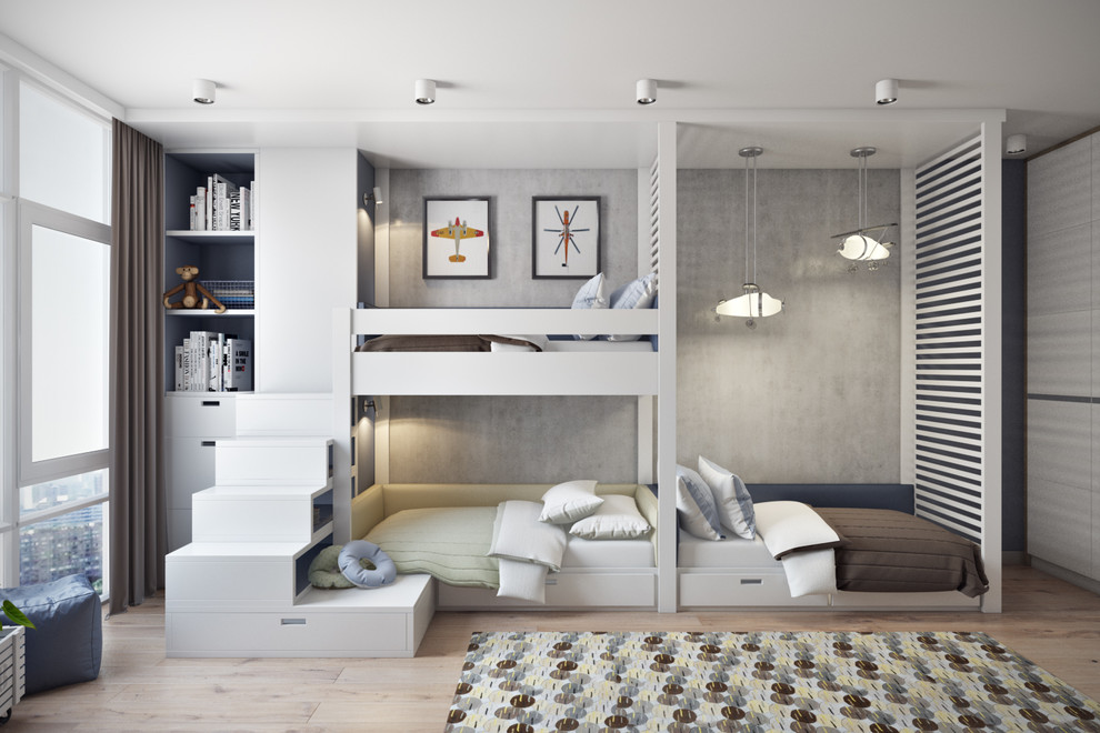 Дизайн интерьера "Многоликость серого"