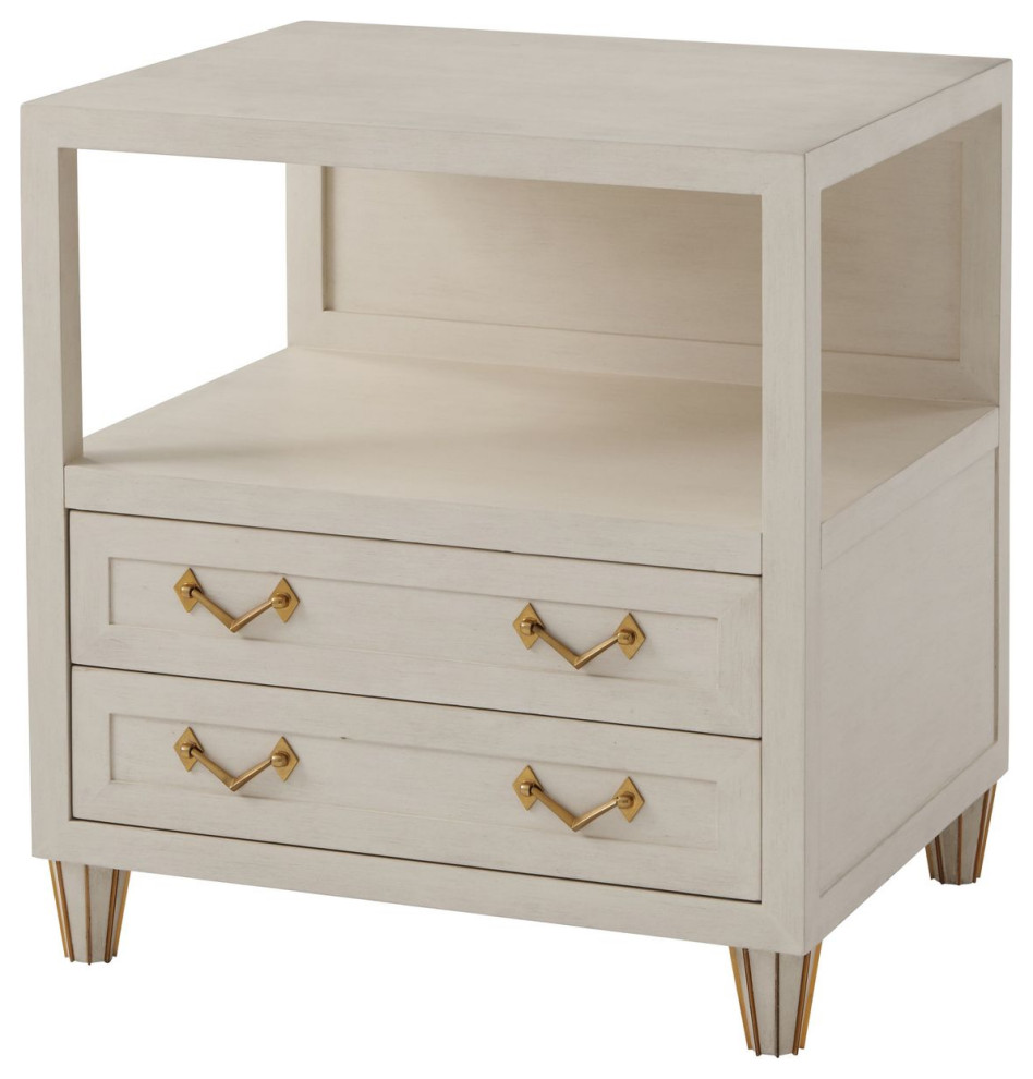 Theodore Alexander Alexa Hampton Regina Nightstand Farmhouse Nightstands And Bedside Tables