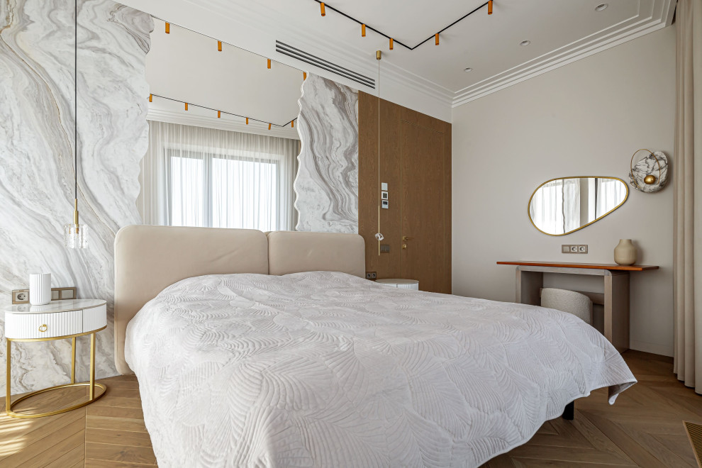 Реализованный дизайн проект четырехкомнатной квартиры 112 кв. м.