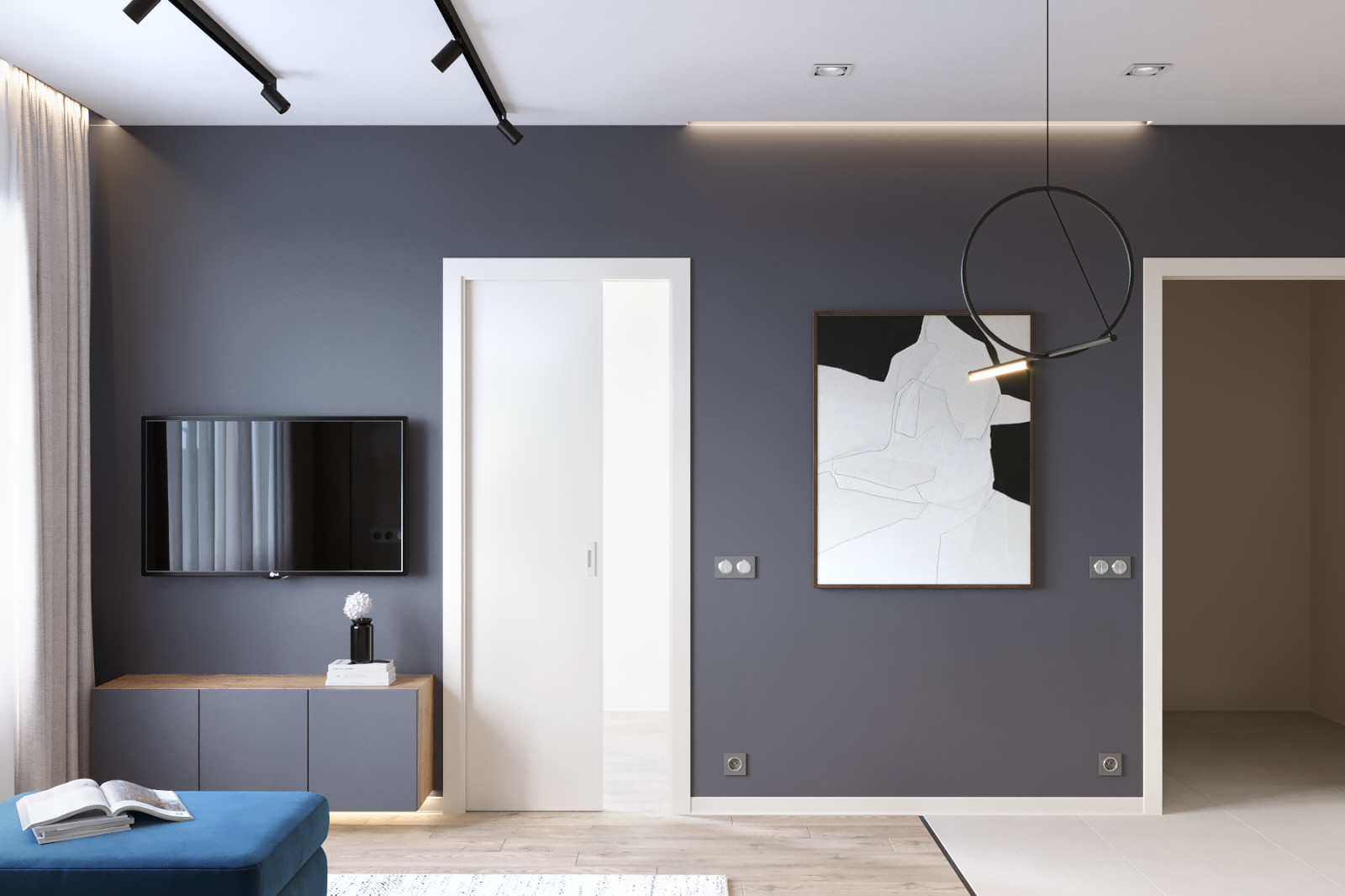 Проект студии в Санкт-Петербурге 21.5 м2