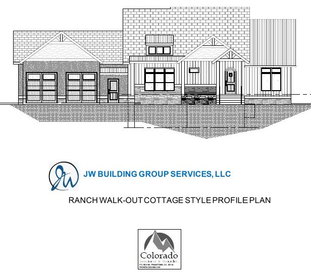 One Story Cottage Style Plan Title Page