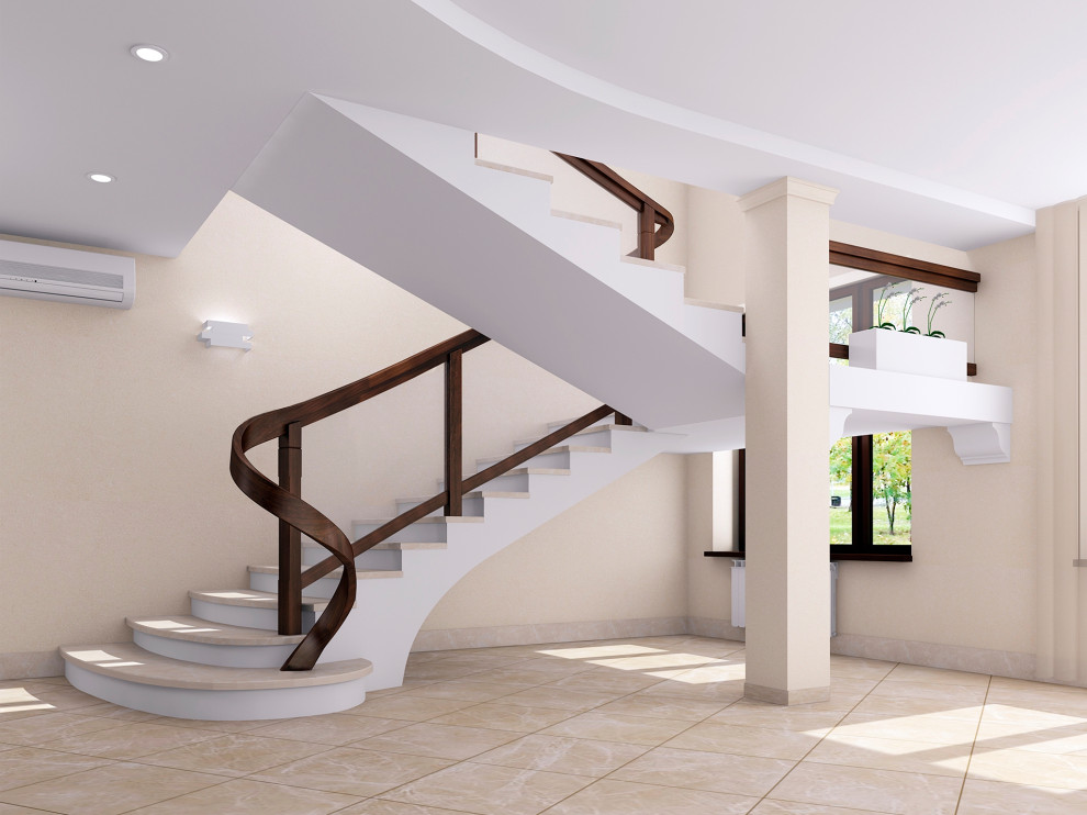 Стеклянное ограждение для строительной компании Русь