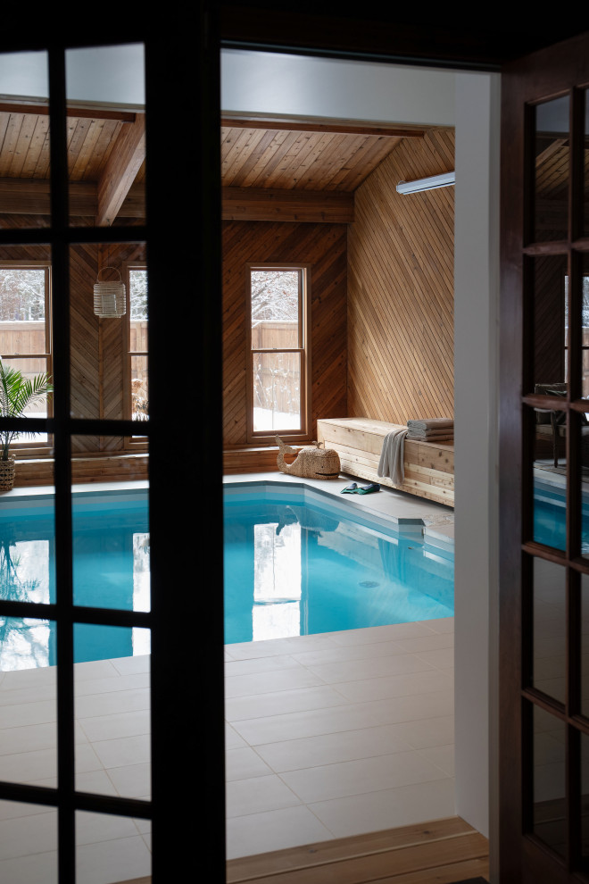 Canyon Meadows Residence II Beach Style Pool Calgary By LD A Canyon Meadows Residence II Beach Style Pool Calgary By LD A