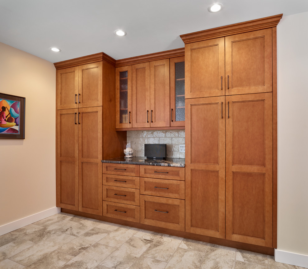 Inspiration for a transitional kitchen remodel in Edmonton