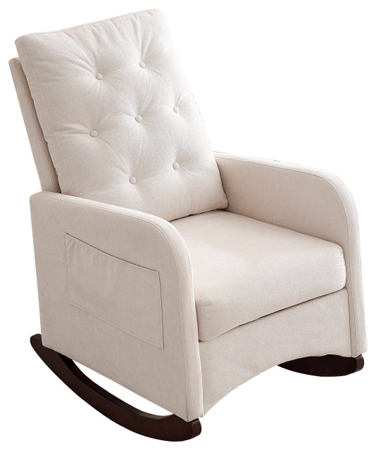Gewnee Accent High Backrest,Lounge Arm Rocking Chair