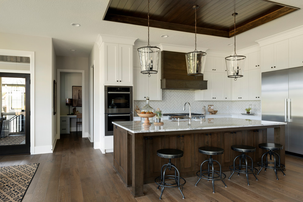 This is an example of a rustic kitchen in Minneapolis.