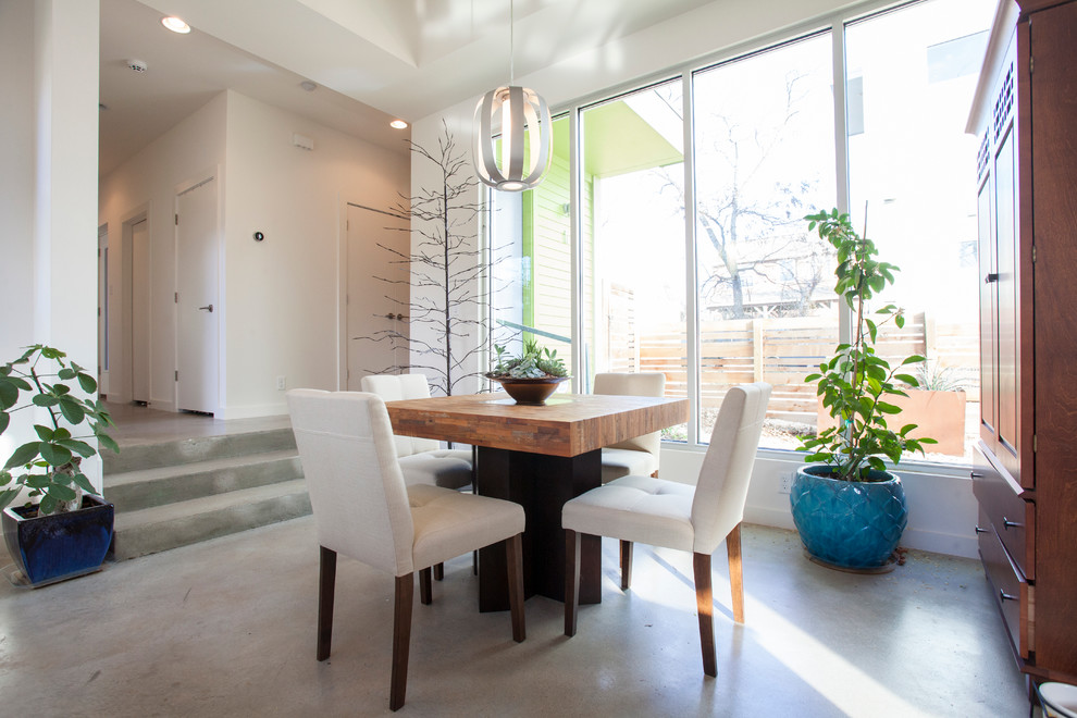 Dining room - transitional dining room idea in Austin