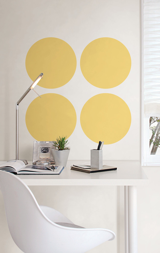 Minimalist home office photo in Boston