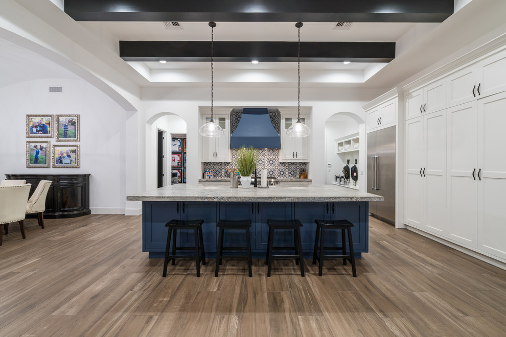Inspiration for a transitional home design remodel in Phoenix