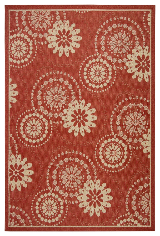 Large Red Rya Rugs Chandra Ryan RYA-22215 Rug Rug, 5'x8' - Contemporary - Area Rugs - by ...