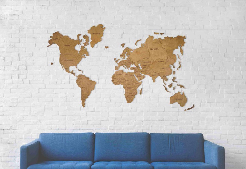 Одноуровневые карты мира