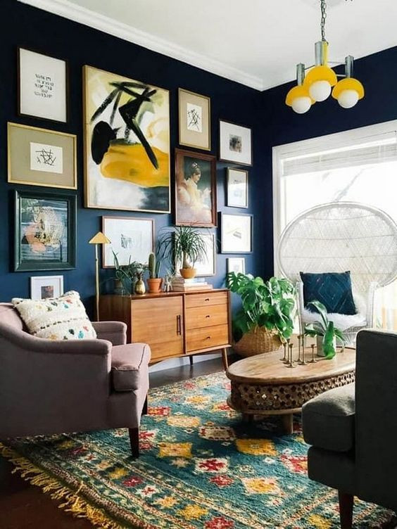 San Francisco Boho Mid Century Modern Apartment - Midcentury - Living ...