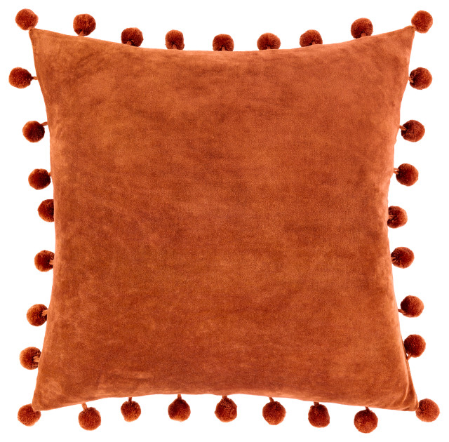 Surya Serengeti SGI-006 20"x20" Pillow Cover, Burnt Orange