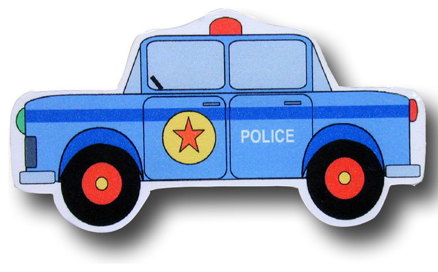 Police Car Wooden Drawer Pull Traditional Cabinet And Drawer