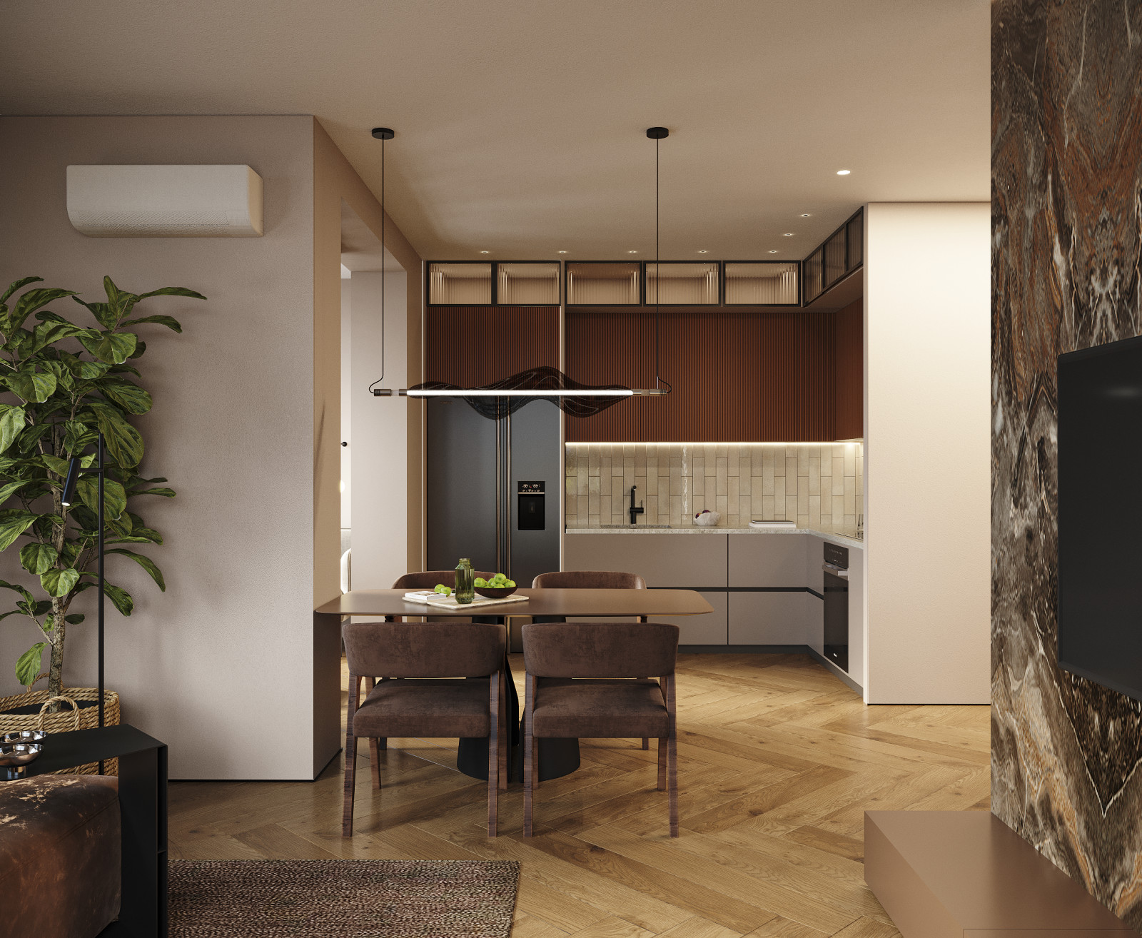 Проект 3х-комнатной квартиры в г.  Москва